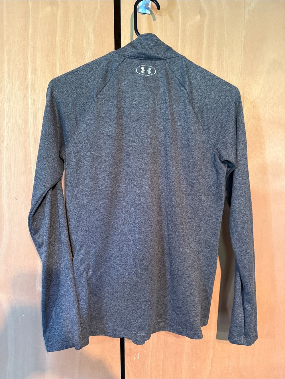 Under Armour Charcoal Heather Quarter-Zip Performance Top women’s small - Picture 4 of 5